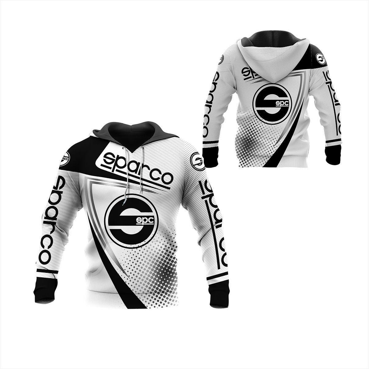 Sparco Shirt 123, 3d Hoodie Zip Hoodie