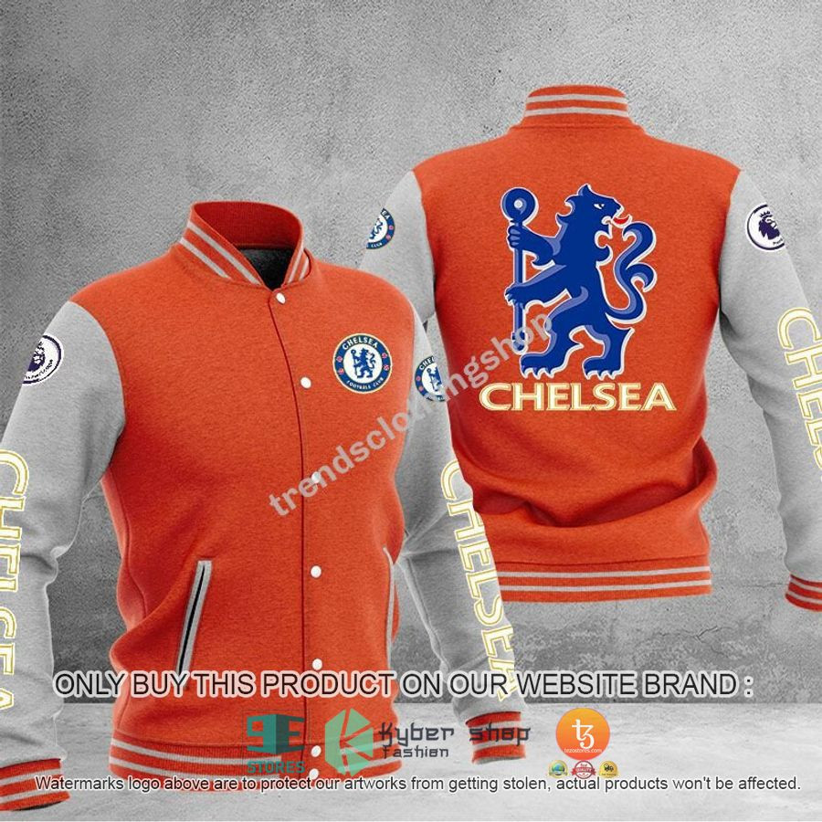 Chelsea FC Orange Mascot Baseball Jacket