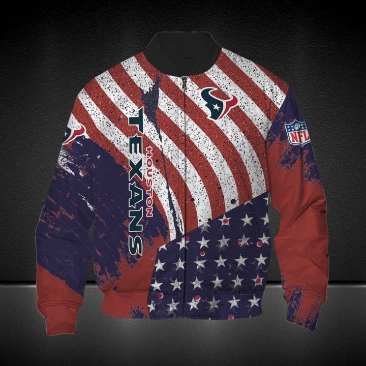 Houston Texans American Flag Bomber Jacket