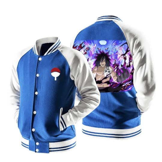 Naruto Uchiha Madara Laugh Susanoo 3 Baseball Jacket 163