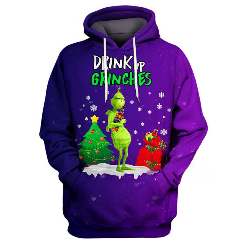 Grinch Hoodie Drink Up Grinches Christmas Hoodie Zip Hoodie