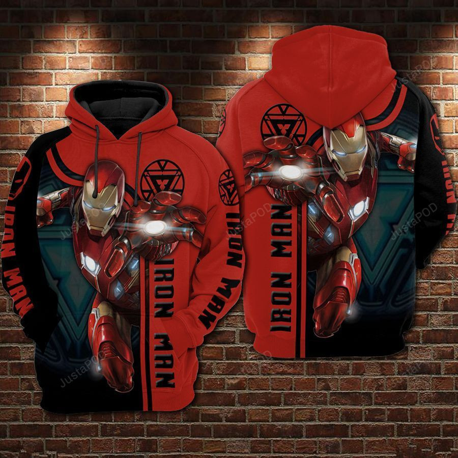 Iron Man Mavel Avengers 3D All Over Print Hoodie & Zip Hoodie