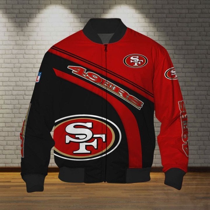 San Francisco 49ers Red Black Bomber Jacket