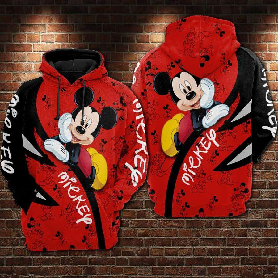 Mickey Mouse, Mickey Logo Ver27 Aop Hoodie, Zip Hoodie