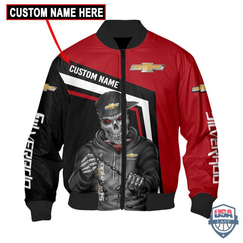 Chevrolet Ghost Rider Custom Name Bomber Jacket
