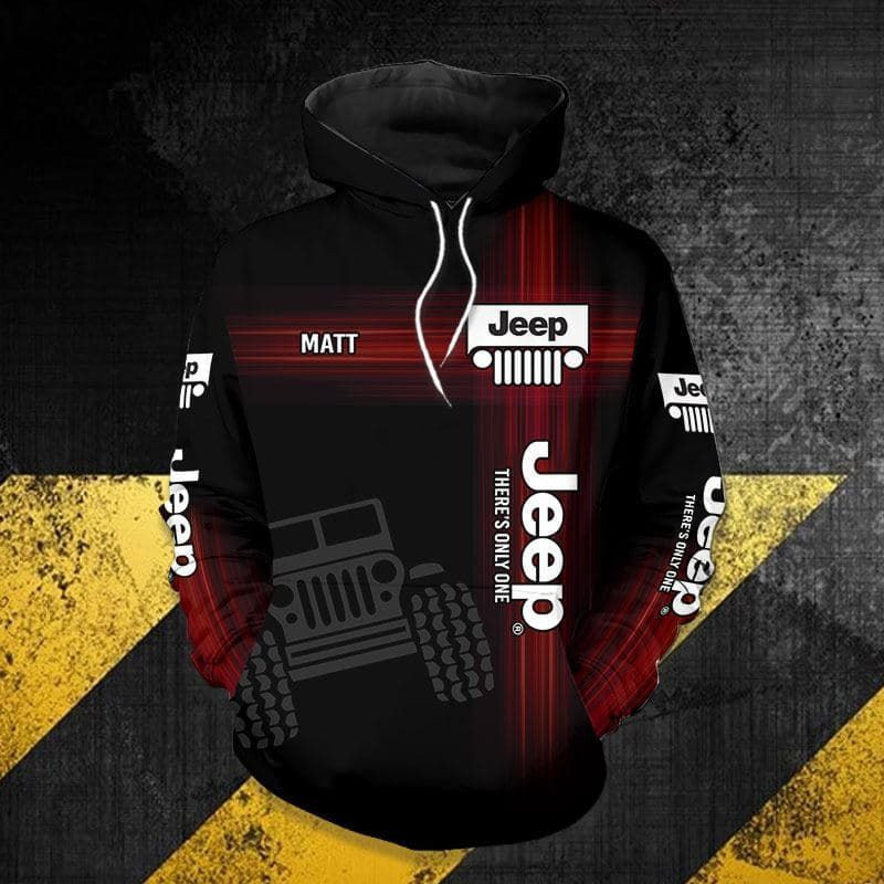 Personalized Custom Name Jeep There’s Only One Hoodie 3d
