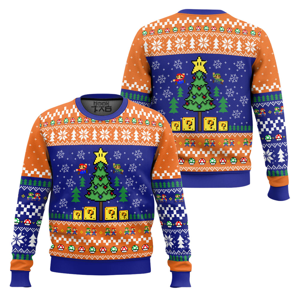 Super Bros Christmas Super Mario Bros. Ugly Christmas Sweater