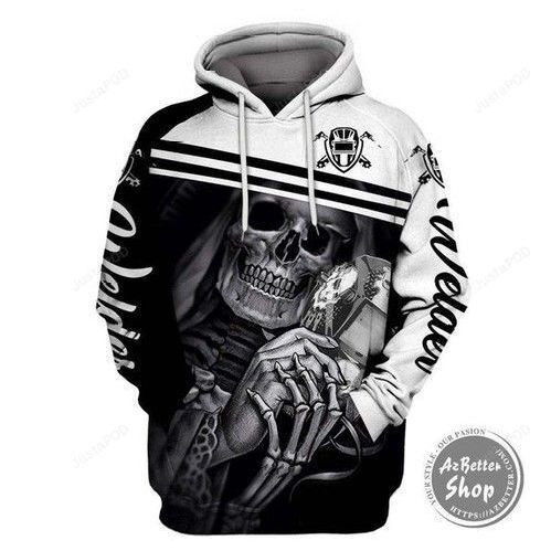 Welder Skull 3D All Over Print Hoodie & Zip Hoodie
