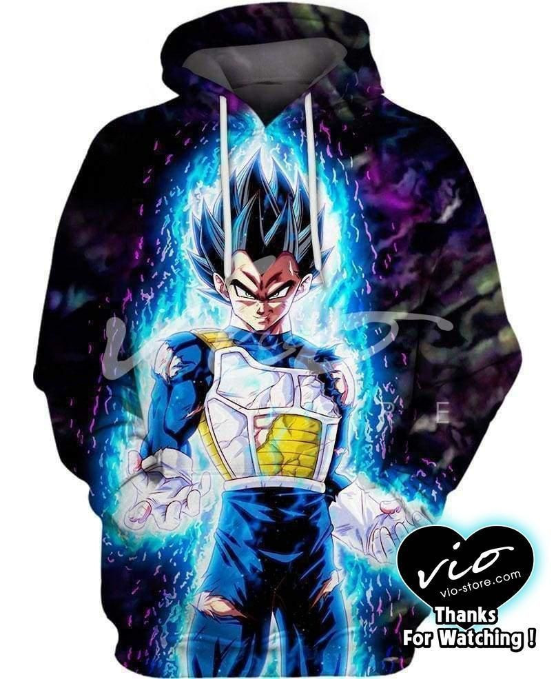 Vegeta Transformation 3D All Over Print Hoodie & Zip Hoodie