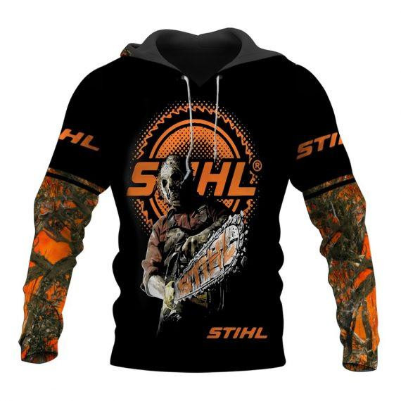 Horror Movie Halloween Friday The 13th Fan Jason Voorhees Stihl All Over Print Hoodie