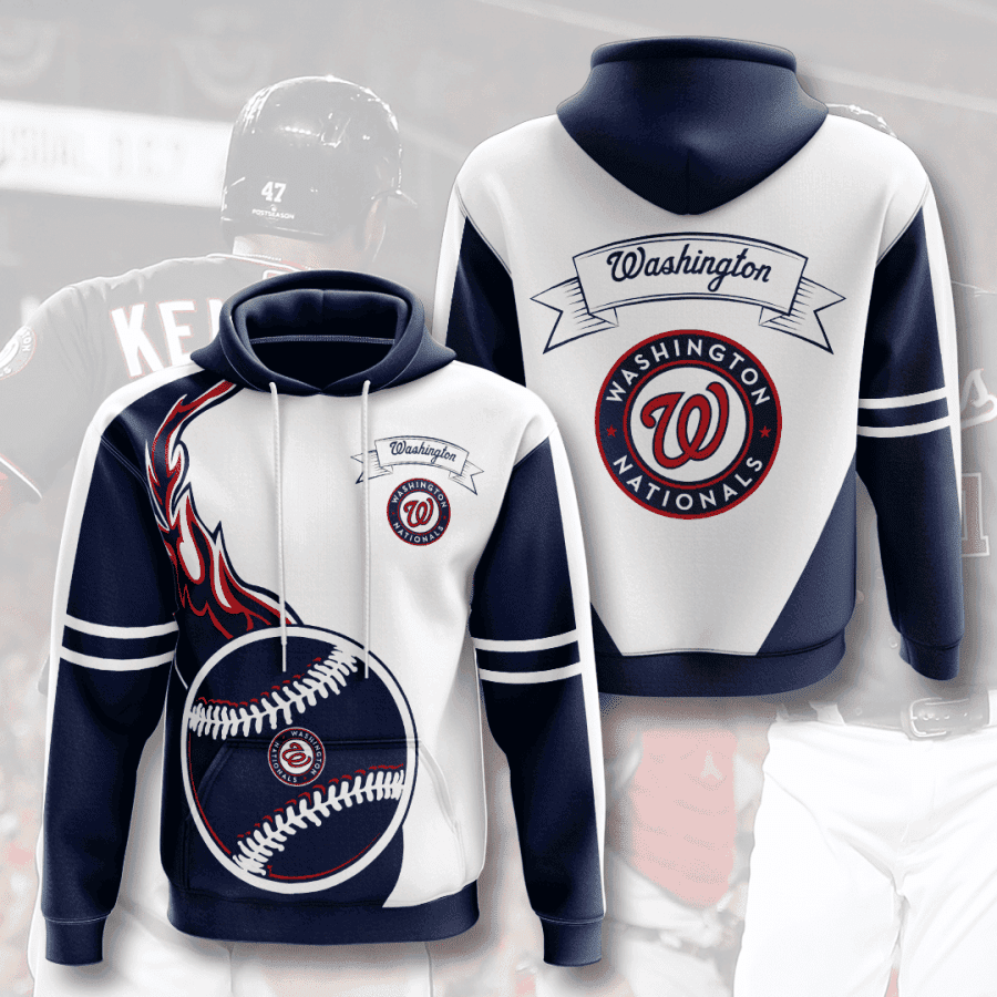 WASHINGTON NATIONALS 3D All Over Print Hoodie & Zip Hoodie