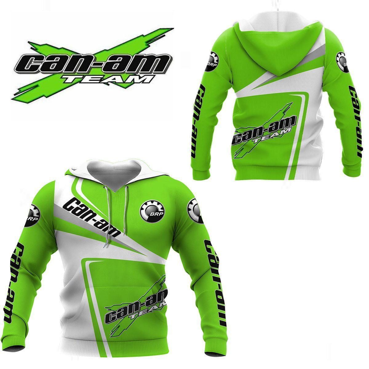 Can-am Brp Shirt 185, 3d Hoodie Zip Hoodie