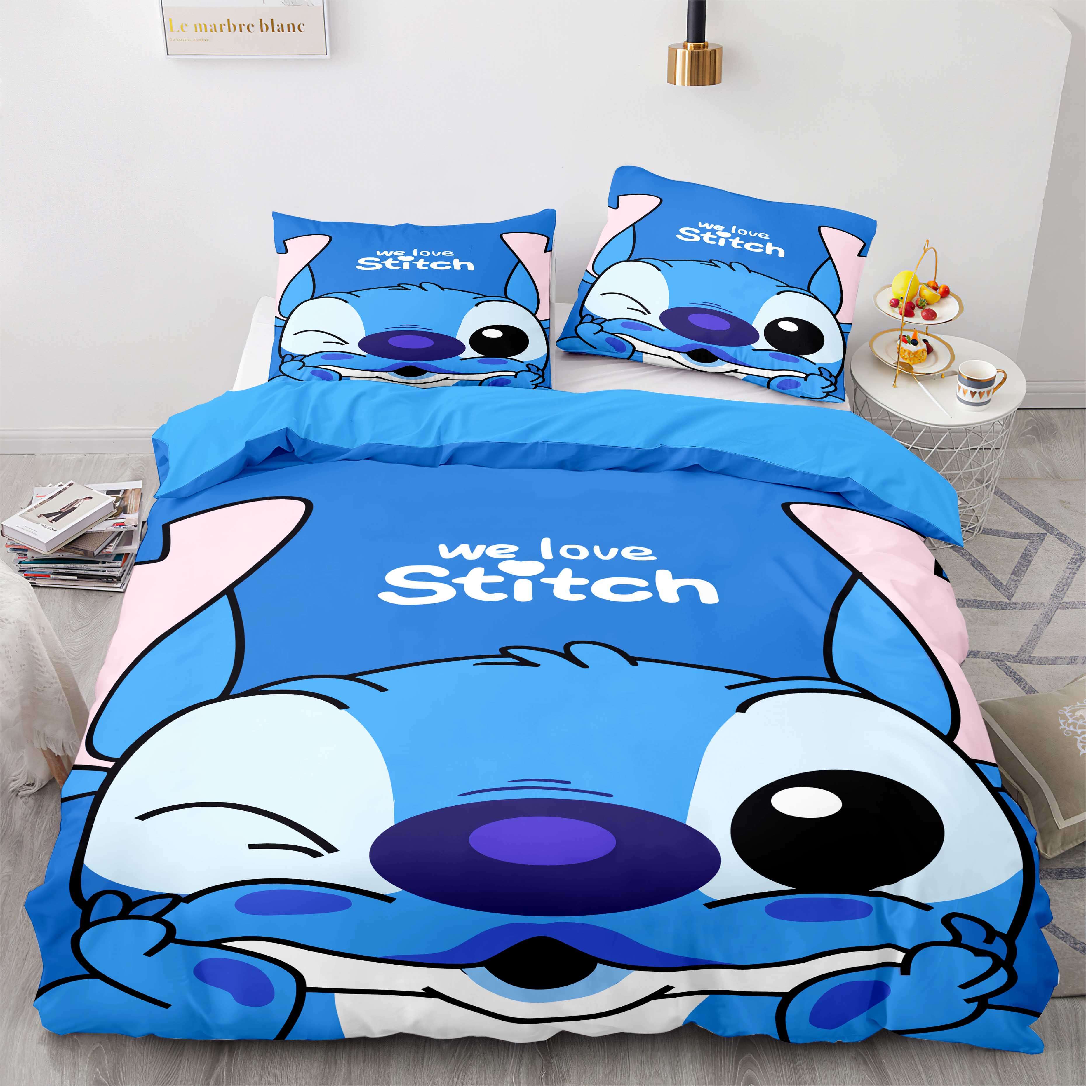 Stitch Bedding Set DN Stitch And Scrump Here Comes Trouble Duvet Covers