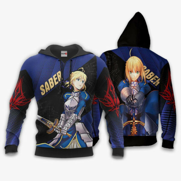 Fate Stay Night Saber Anime 3k278 Cartoon 3d Hoodie Zip Hoodie 537