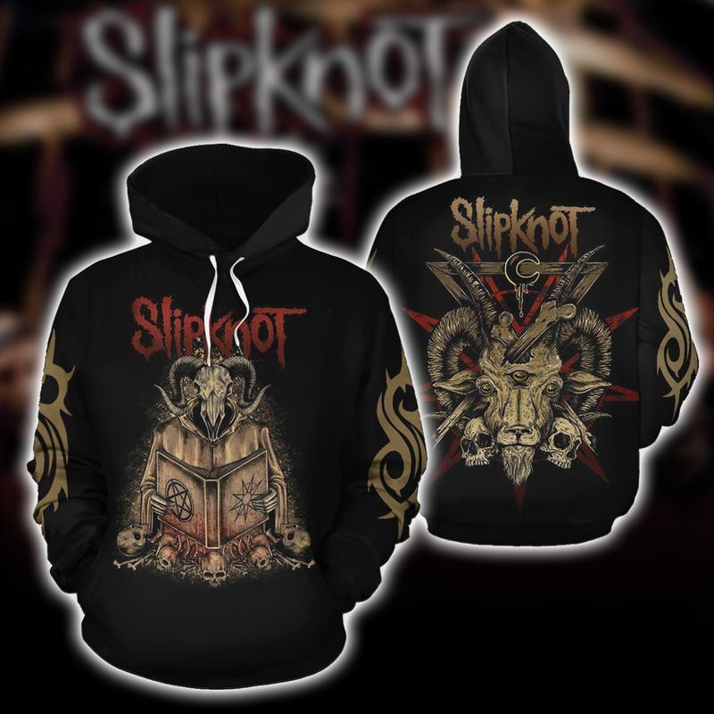 Slipknot Band Lover Gift, Slipknot Goat Logo All Over Print Hoodie