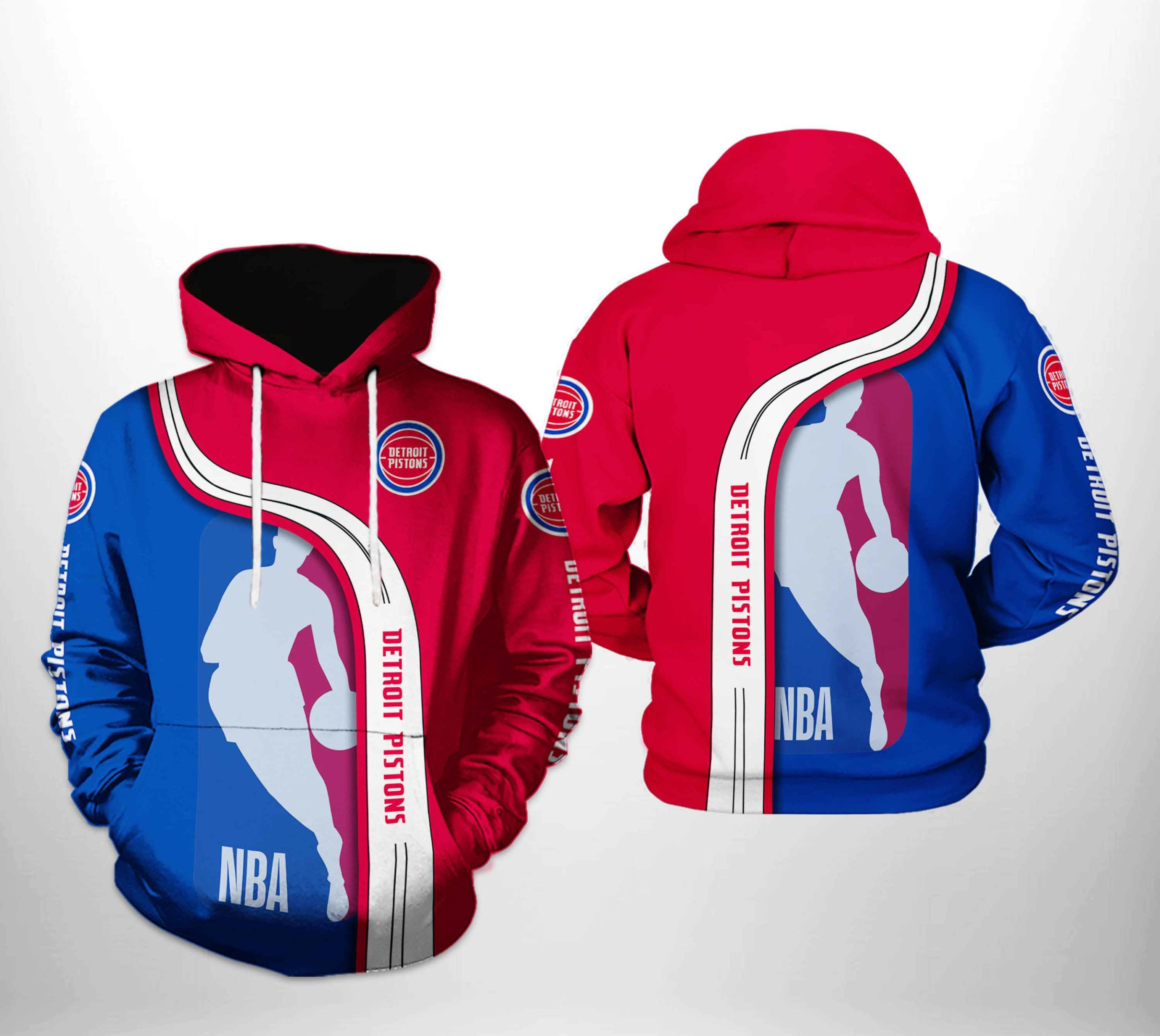 Detroit Pistons Team 3D All Over Print Hoodie & Zip Hoodie