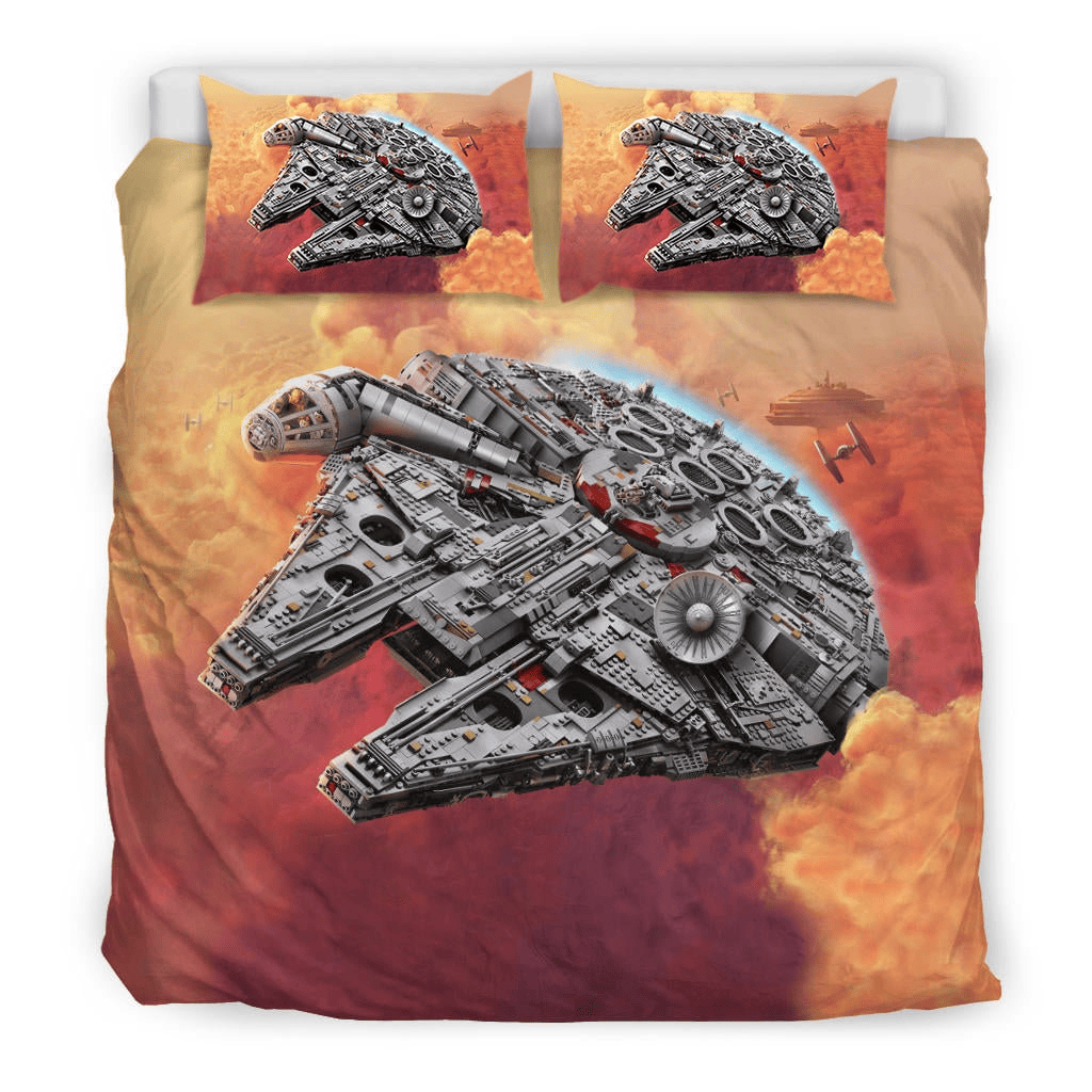 SW Bedding Set Millennium Falcon Spaceship Graphic Duvet Covers