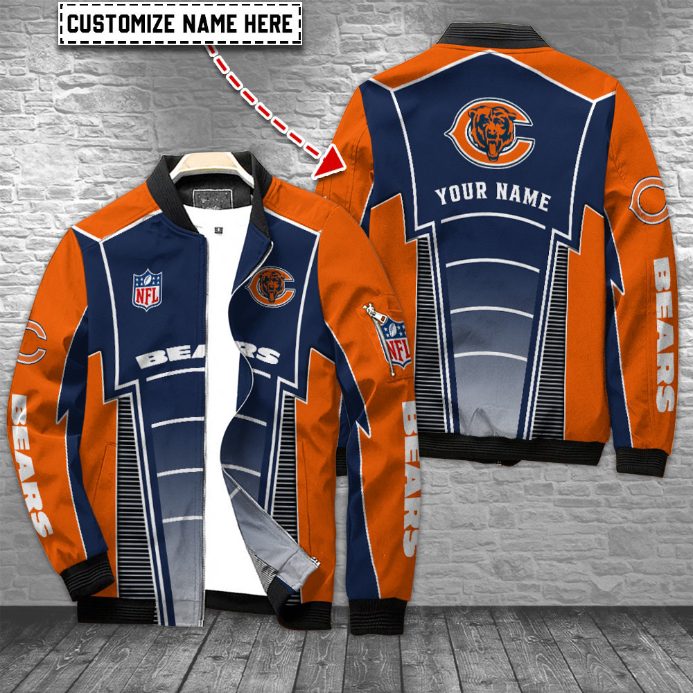Chicago Bears Personalized Bomber Jacket BG488