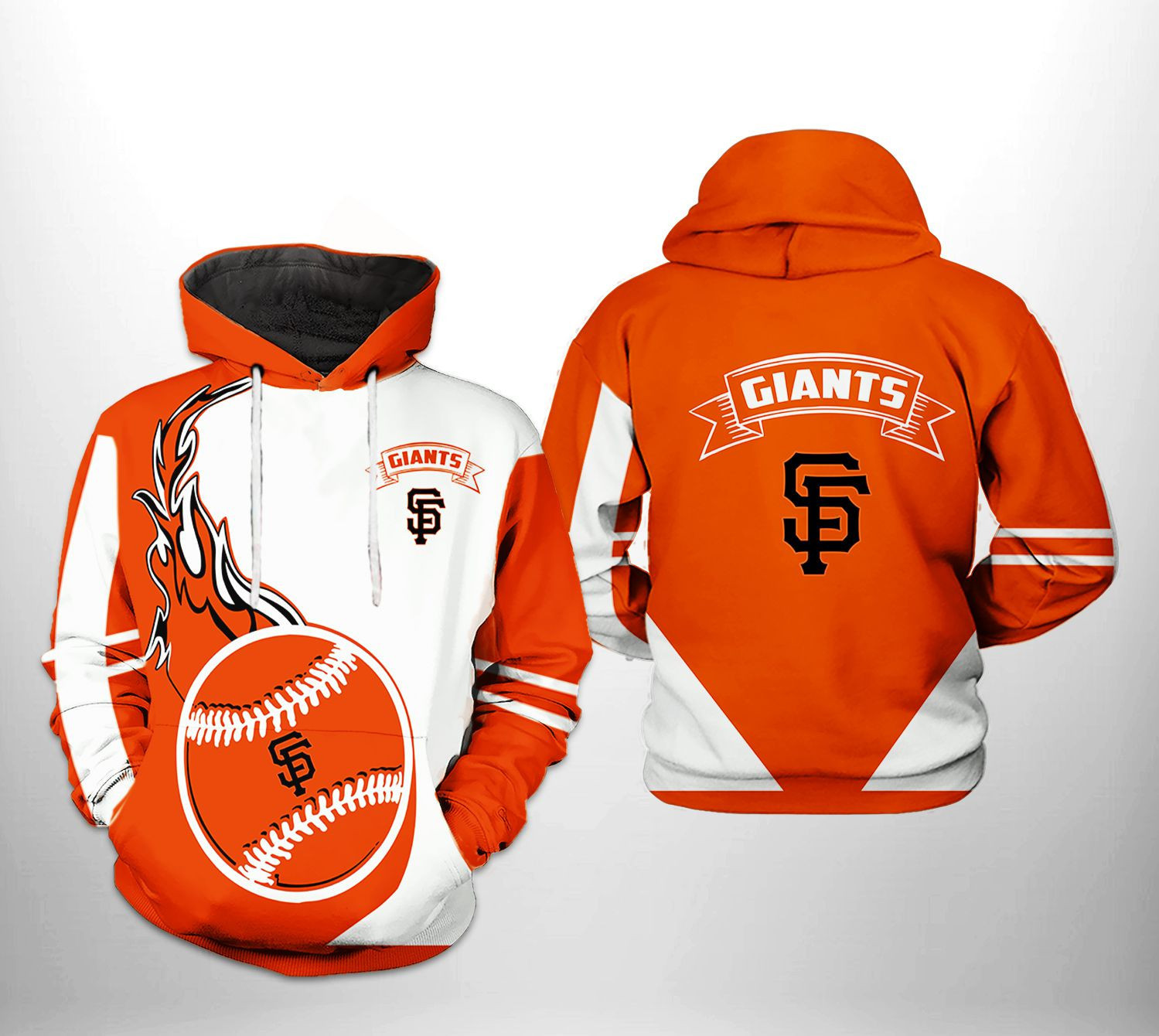 San Francisco Giants MLB Classic 3D All Over Print Hoodie & Zip Hoodie