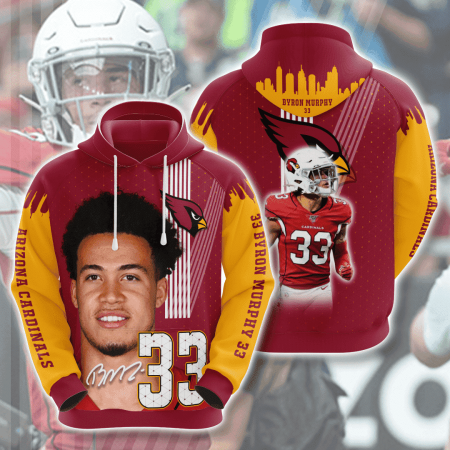 Arizona Cardinals Byron Murphy 3D All Over Print Hoodie & Zip Hoodie