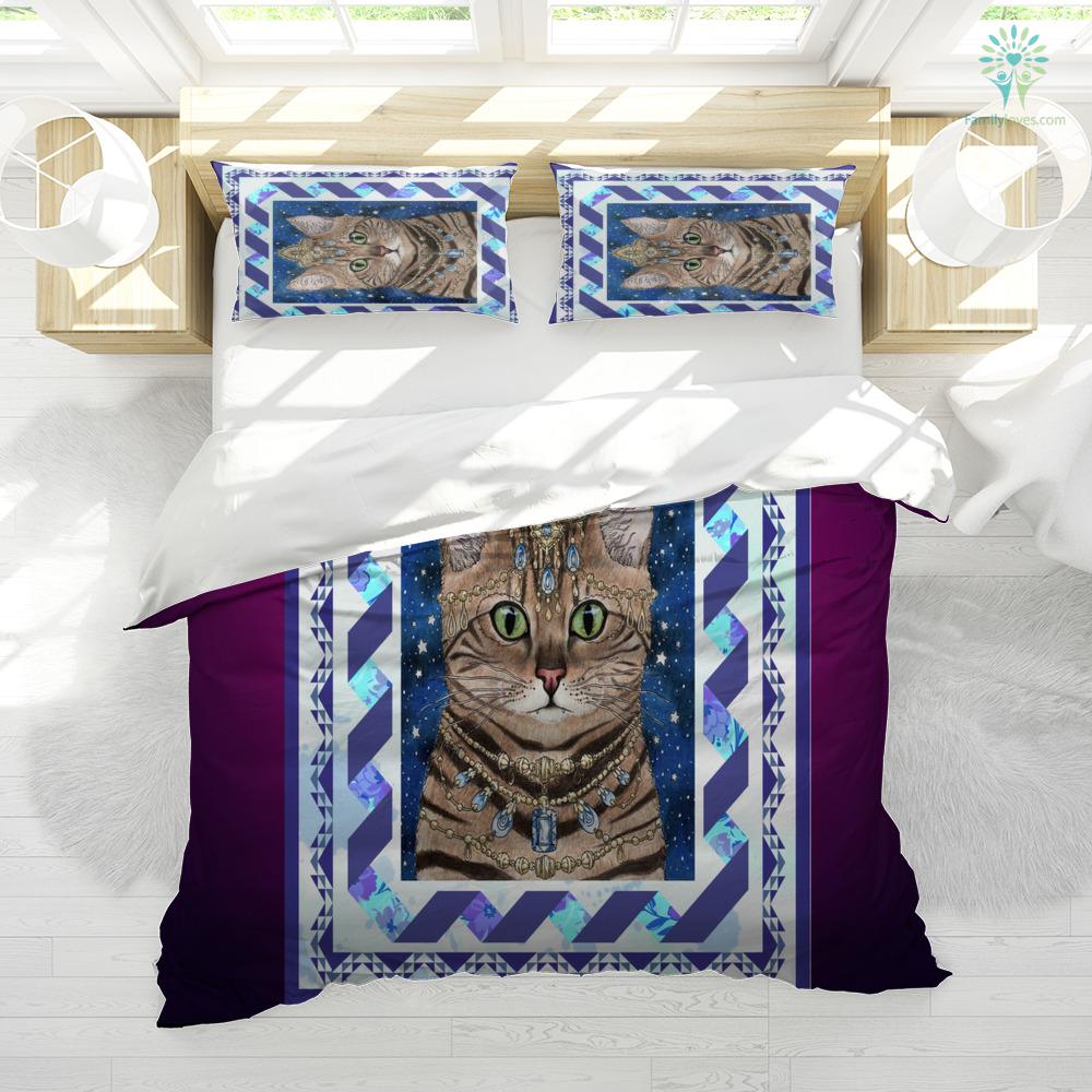 Cat Bedding Set Royal Cat With Jewelry Duvet Covers