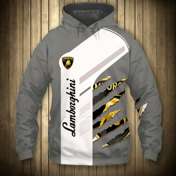 Lamborghini Automobili S.p.a Luxury Car 5k496 Cartoon 3d Hoodie Zip Hoodie 418