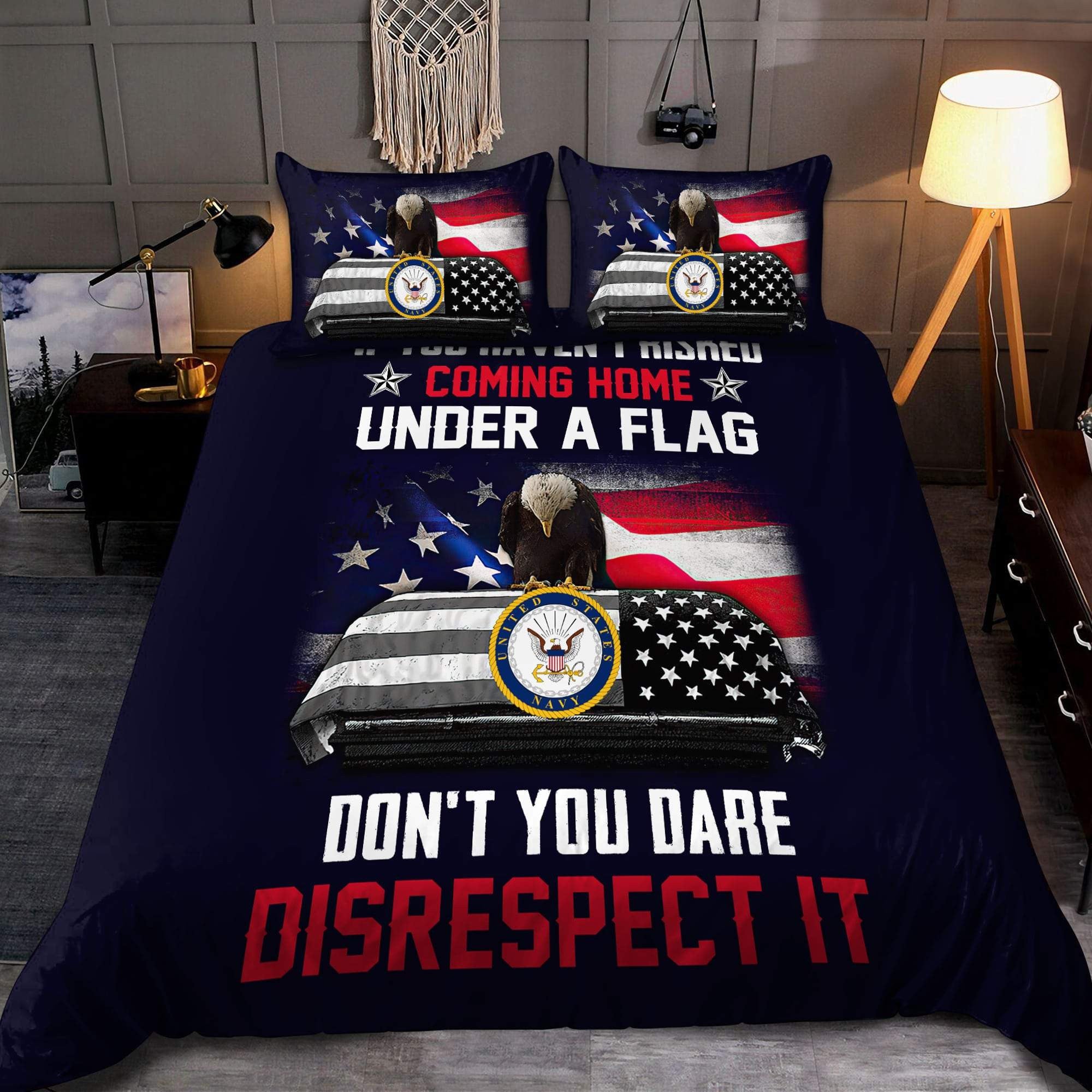 Veteran Bedding Set If You Haven't Risked Coming Home Under A Flag Duvet Covers
