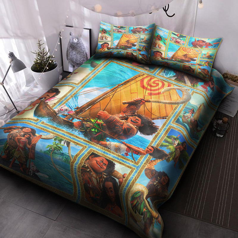 Moana Bedding Set DN Moana And Maui On The Boat Duvet Covers