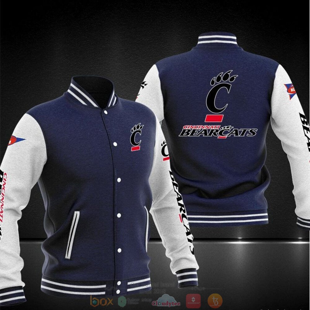 Cincinnati Bearcats Navy Blue Baseball Jacket