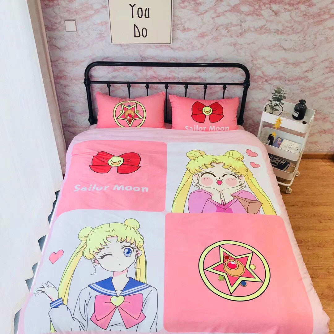 Sailor Moon Bedding Set Sailor Moon Usagi Magic Symbol Duvet Covers