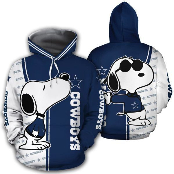 Snoopy Cowboys 3D All Over Print Hoodie & Zip Hoodie