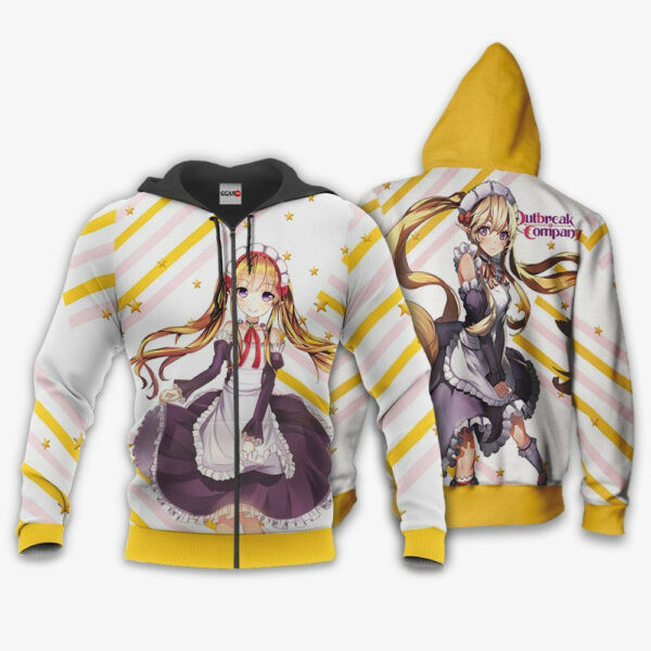 Outbreak Company Myucel Foaran Anime 3k470 Cartoon 3d Hoodie Zip Hoodie 2815
