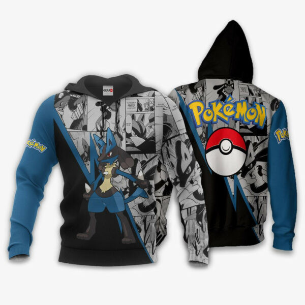 Lucario Anime Pokemon 1k787 Cartoon Graphic Outfits Aop 3d Hoodie Zip Hoodie 1715