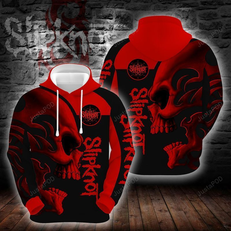 Slipknot Skull Red 3D All Over Print Hoodie & Zip Hoodie