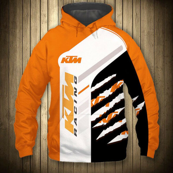 Ktm Racing Team 5k494 Cartoon 3d Hoodie Zip Hoodie 490