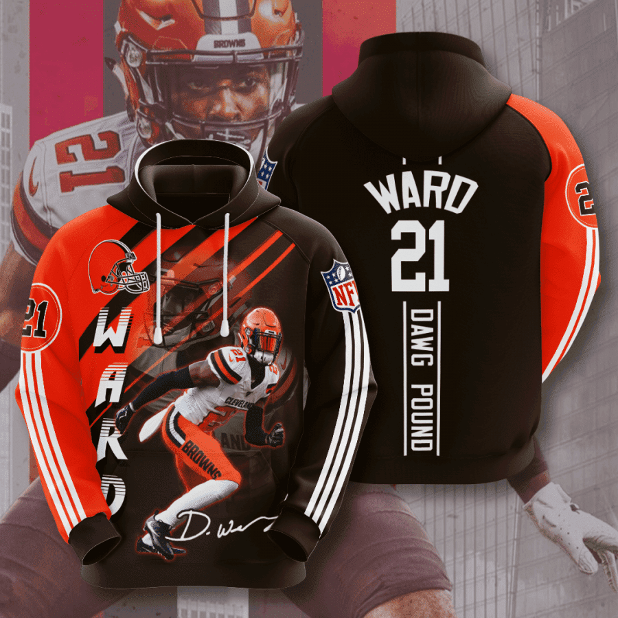 Cleveland Browns Denzel Ward 3D All Over Print Hoodie & Zip Hoodie