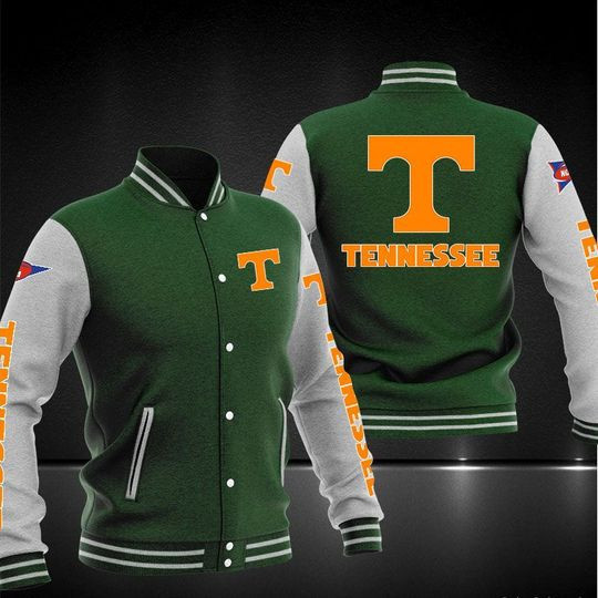 Tennessee Volunteers Green Baseball Jacket