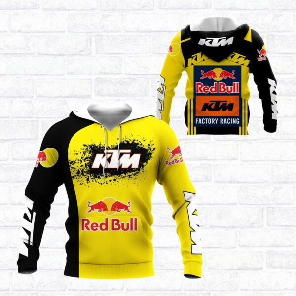Red Bull Ktm Factory Racing Team F1 8k125 3d Zip Hoodie Hoodie Ii0 2328