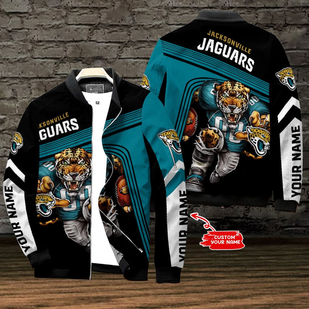 Jacksonville Jaguars Personalized Bomber Jacket BG573