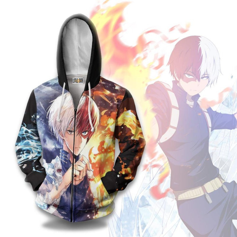 Todoroki 3D All Over Print Hoodie & Zip Hoodie