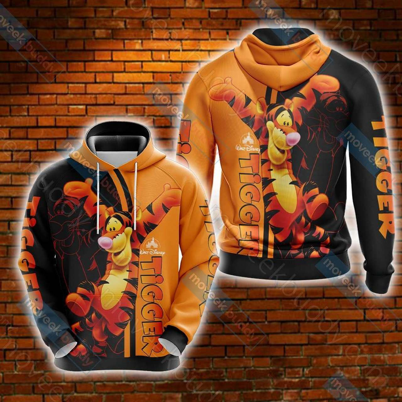 The Pooh Tigger 3D All Over Print Hoodie & Zip Hoodie