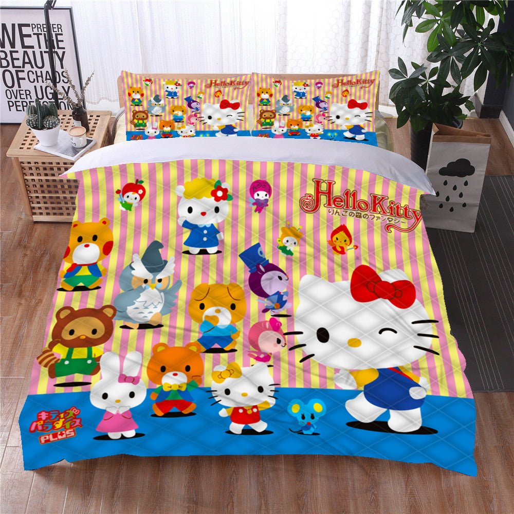 Hello Kitty Bedding Set Hello Kitty And Characters Duvet Covers