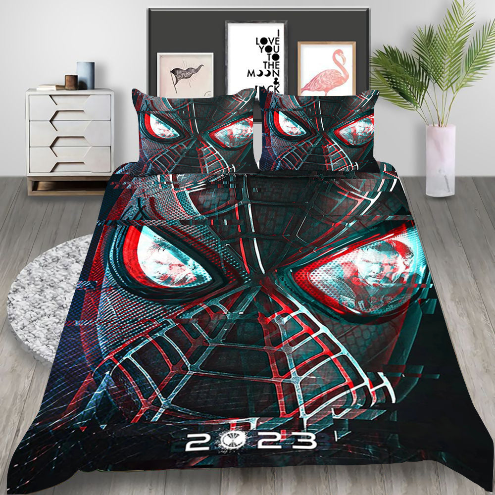 Spiderman Bedding Set MV Spiderman Black Suit Mask Duvet Covers