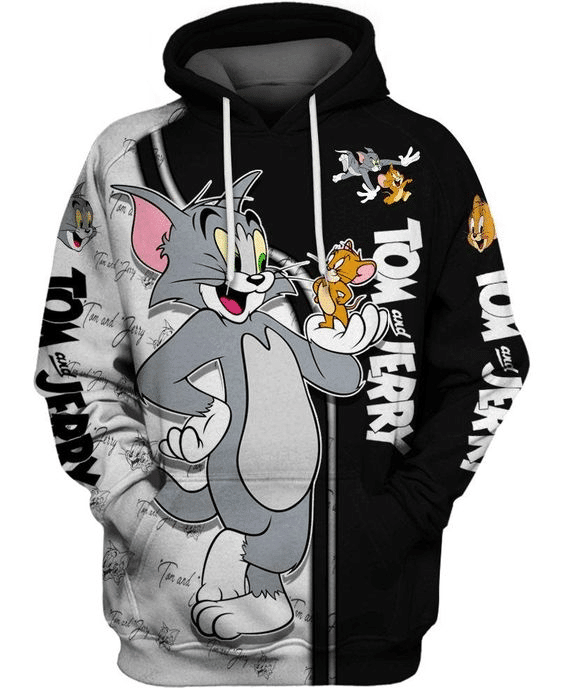 Tom And Jerry Cartoon Series Tv 41 Cartoon Graphic Outfits Aop Hoodie