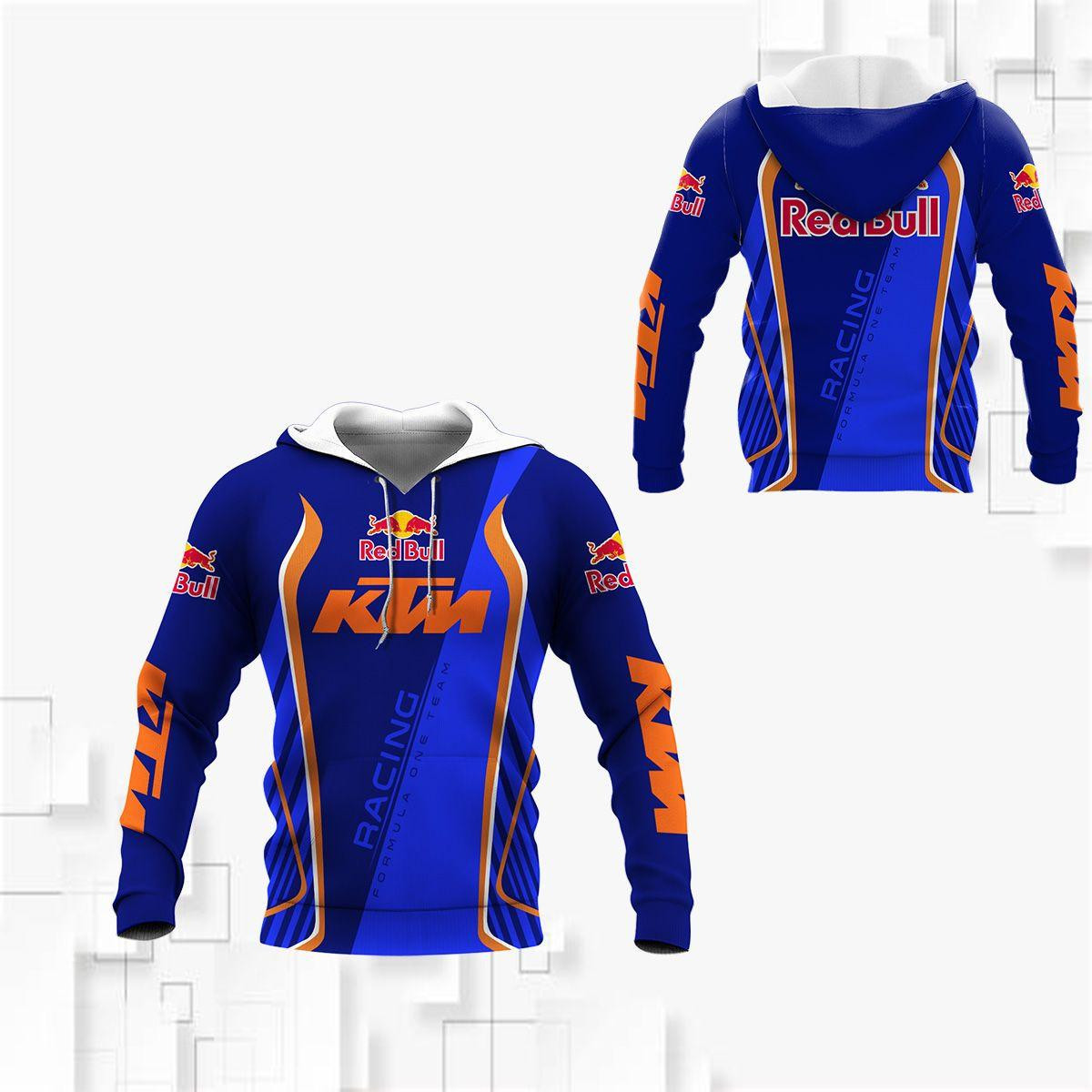 Red Bull Ktm Factory Racing F1 8k76 3d Zip Hoodie Hoodie Ii0