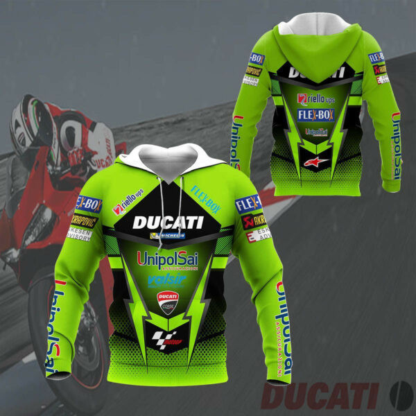 Ducati Shirt 225, 3d Hoodie Zip Hoodie 1682