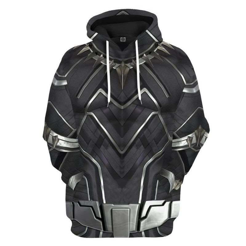 Black Panther Marvel Over Print 3d Hoodie Zip Hoodie 6