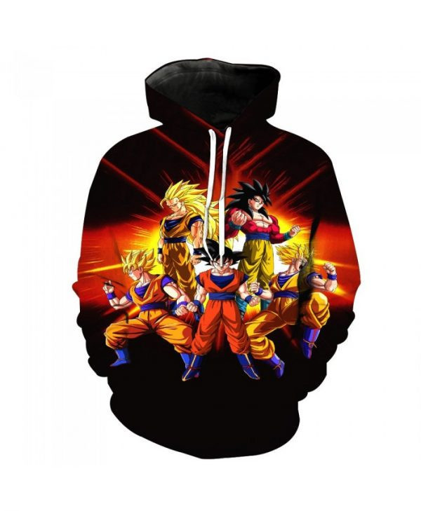 Dragon Ball Z Goku Character S 3D All Over Print Hoodie & Zip Hoodie