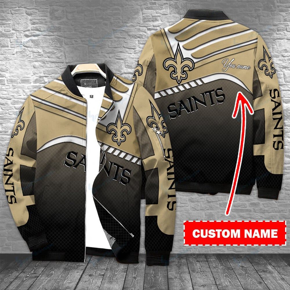 New Orleans Saints Personalized Bomber Jacket BG402