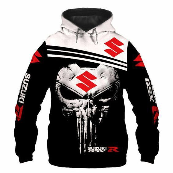 The Skull Suzuki 3D All Over Print Hoodie & Zip Hoodie